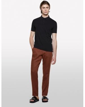 Sisley Polo Nera 100% Cotone - Nero