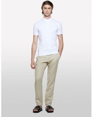 Sisley Polo Bianca 100% Cotone - Bianco