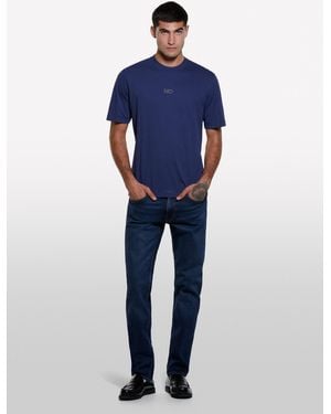 Sisley T-shirt Blu Scuro Con Stampa