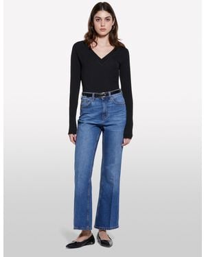 Sisley Blaue Jeans Bootcut, Frau, Größe