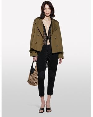 Sisley Short Trench Coat - Natural