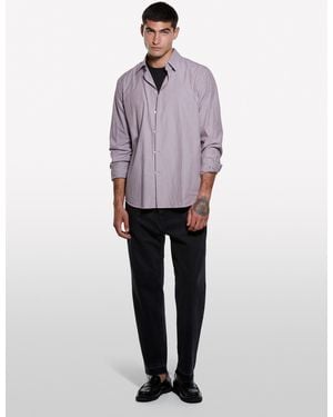 Sisley Camicia Rosa Tinto Filo