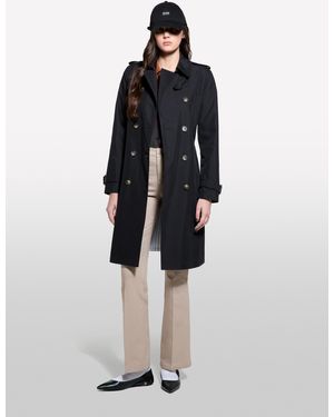Sisley Trench Nero Slim Fit - Blu