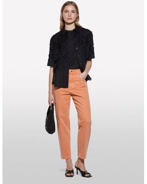Sisley Jeansfarbe Style 68 Mom Fit, Frau, Größe - Schwarz
