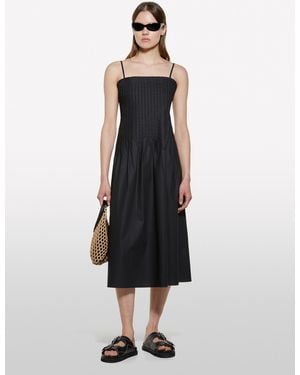 Sisley Flared Midi Dress - White