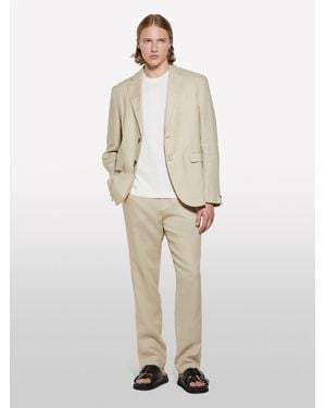 Sisley Sandhose Aus 100% Leinen, Mann, Größe - Natur