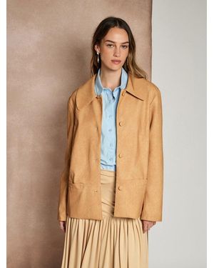 Sister Jane Ghospell Camila Faux Leather Jacket - Natural