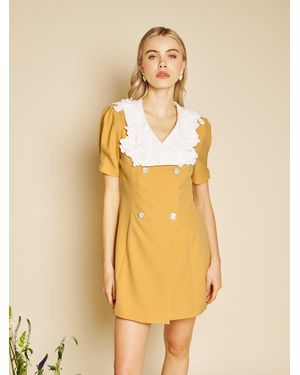 Sister Jane Jewel Canvas Mini Dress - Natural