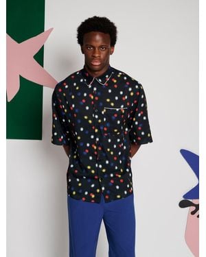 Sister Jane Biot Spot Boxy Shirt - Blue