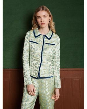 Sister Jane Marjorie Jacquard Jacket - Green