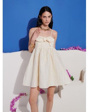 Sister Jane Dream Honey Jacquard Mini Dress - Blue