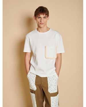 Sister Jane Norr Pleat Pocket T-shirt - Natural