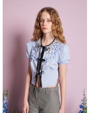 Sister Jane Bluebell Tie Front Top