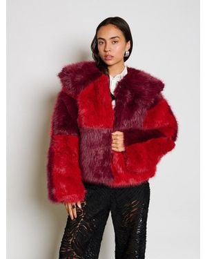 Sister Jane Ghospell Kimberly Fur Coat - Red