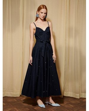 Sister Jane Dream Brightside Denim Midi Dress - Blue
