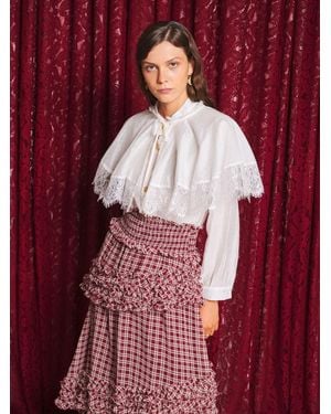 Sister Jane Endora Cape Blouse - Red