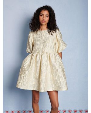 Sister Jane Dream Chalk Jacquard Mini Dress - Natural
