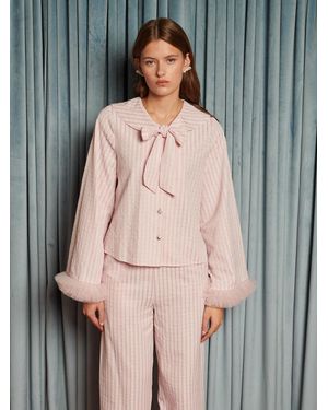 Sister Jane Wonder Stripe Blouse - Grey