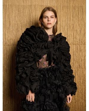 Sister Jane Dream Donna Ruffle Bolero Jacket - Black
