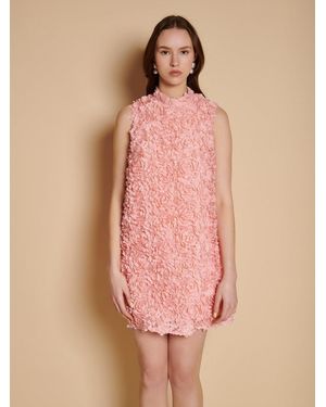 Sister Jane Garland Organza Mini Dress - Pink