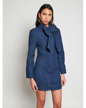 Sister Jane Ghospell Autumn Denim Mini Dress - Blue