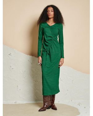 Sister Jane Ghospell Isra Drawstring Midi Dress - Green