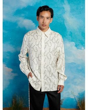 Sister Jane Honeycomb Printed Shirt - Blue