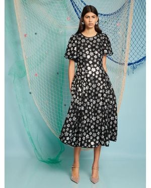 Sister Jane Dream Starboard Sequin Midi Dress - Blue