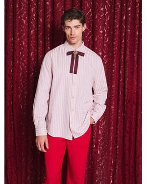 Sister Jane Opal Stripe Shirt - Red