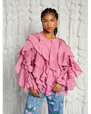 Sister Jane Dream Rosa Ruffle Blouse - Pink
