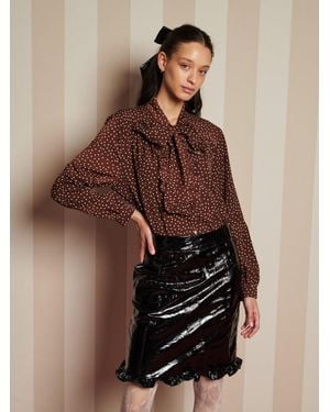 Sister Jane Knick Knack Ruffle Blouse - Brown