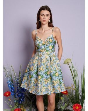 Sister Jane Dream Marigold Jacquard Mini Dress - Multicolor