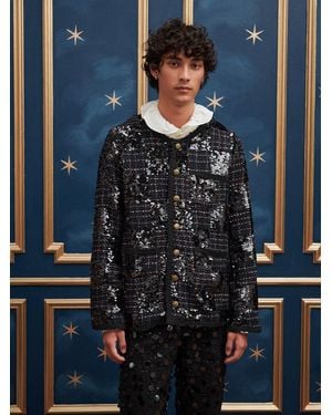 Sister Jane Frederik Tweed Jacket - Blue