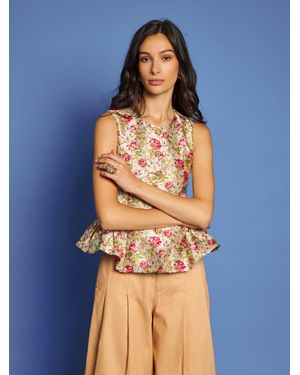 Sister Jane Dream Forest Echo Jacquard Top - Blue