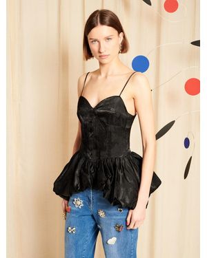 Sister Jane Dream Ivoire Bubble Hem Top - Natural