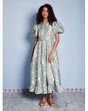 Sister Jane Dream Bluebell Jacquard Maxi Dress