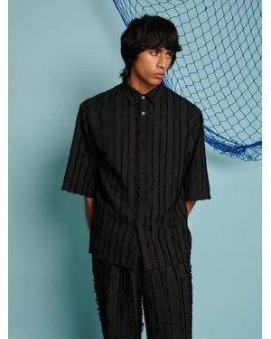 Sister Jane Snapper Boxy Shirt - Blue