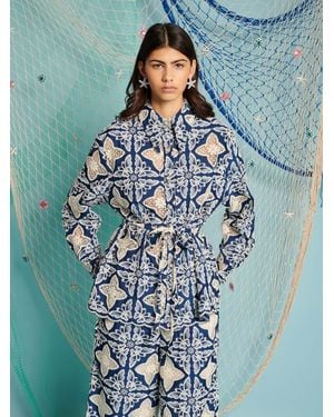 Sister Jane Dream Varuna Embroidered Shirt - Blue