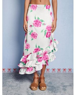 Sister Jane Dream Pernilla Floral Ruffle Skirt - Multicolour