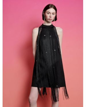 Sister Jane Ghospell Frida Fringe Mini Dress - Pink