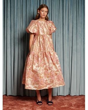 Sister Jane Harmonia Jacquard Midi Dress - Grey