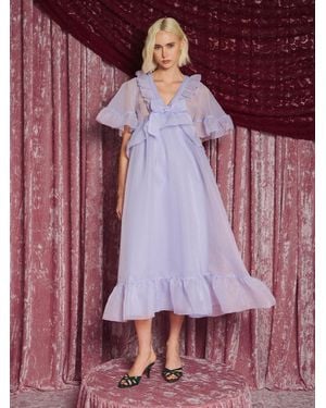 Sister Jane Dream Belladonna Organza Maxi Dress - Purple