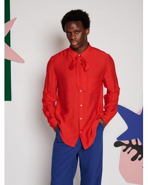Sister Jane Julien Bow Shirt - Red