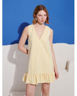 Sister Jane Lemon Zest Embellished Mini Dress - Blue