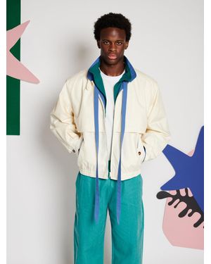 Sister Jane Louis Neck Tie Bomber Jacket - White