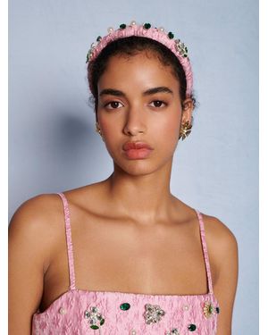 Sister Jane Dream Posy Jacquard Headband - Blue