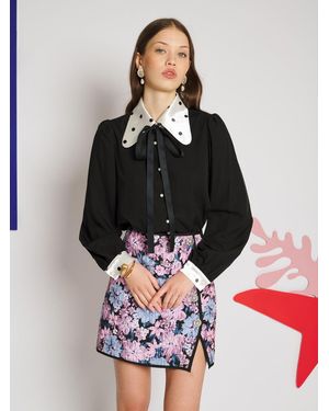 Sister Jane Margaux Bow Blouse - Black