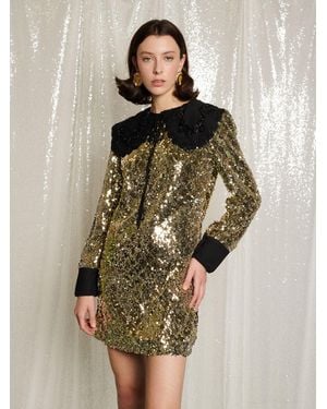 Sister Jane Gold Diamonds Mini Dress - Natural