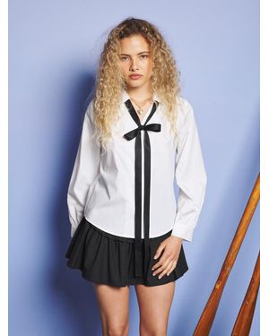 Sister Jane Ondina Bow Blouse - White