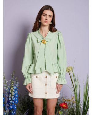 Sister Jane Dream Grassland Bow Blouse - Green